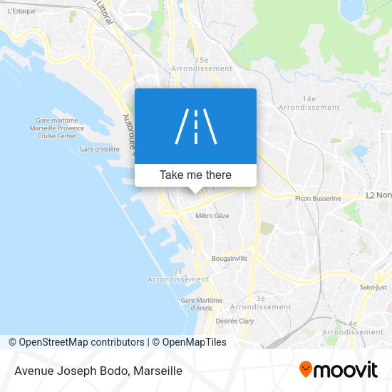 Avenue Joseph Bodo map