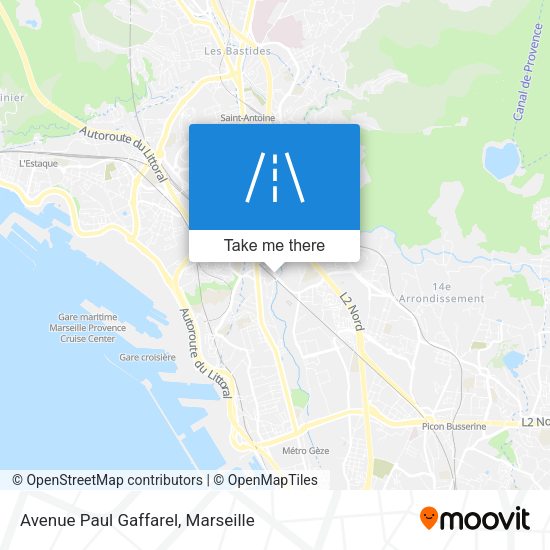 Avenue Paul Gaffarel map