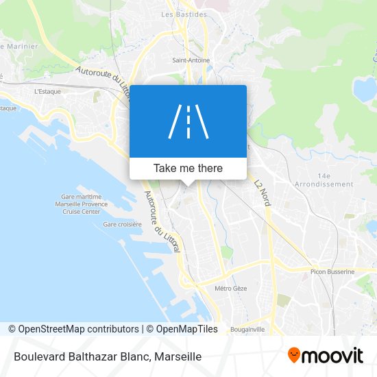 Boulevard Balthazar Blanc map