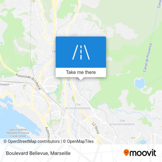 Boulevard Bellevue map