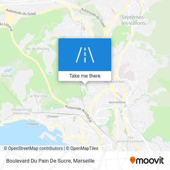 Boulevard Du Pain De Sucre map