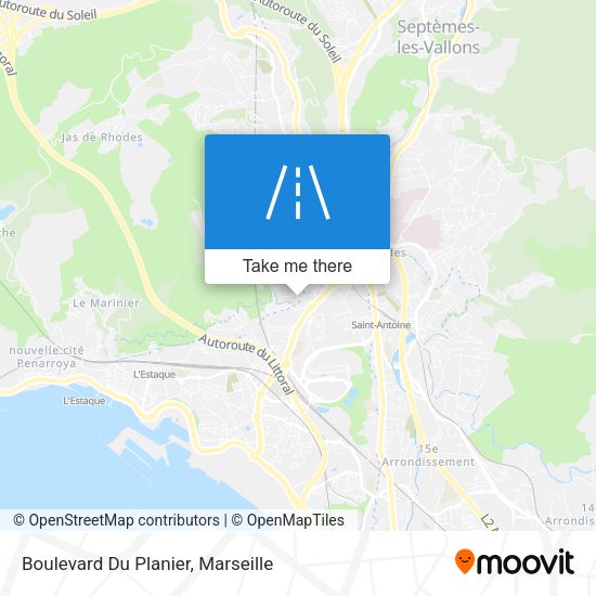 Boulevard Du Planier map