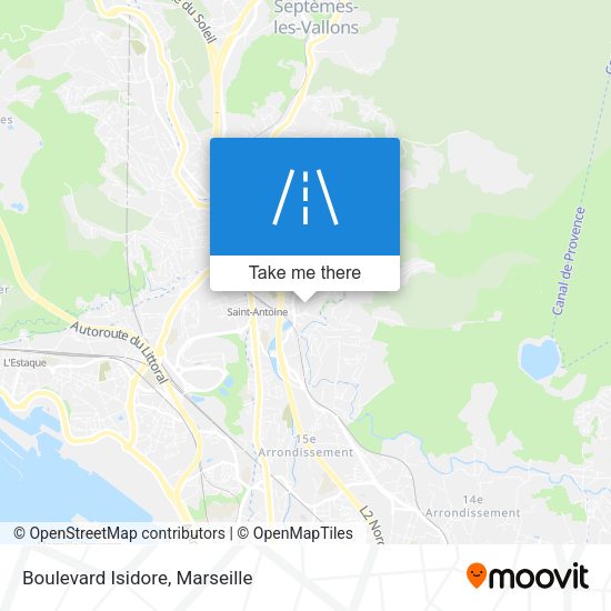 Boulevard Isidore map