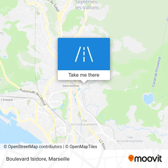 Boulevard Isidore map