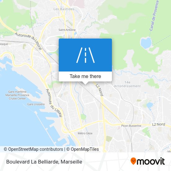 Boulevard La Belliarde map