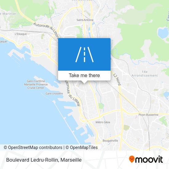 Boulevard Ledru-Rollin map