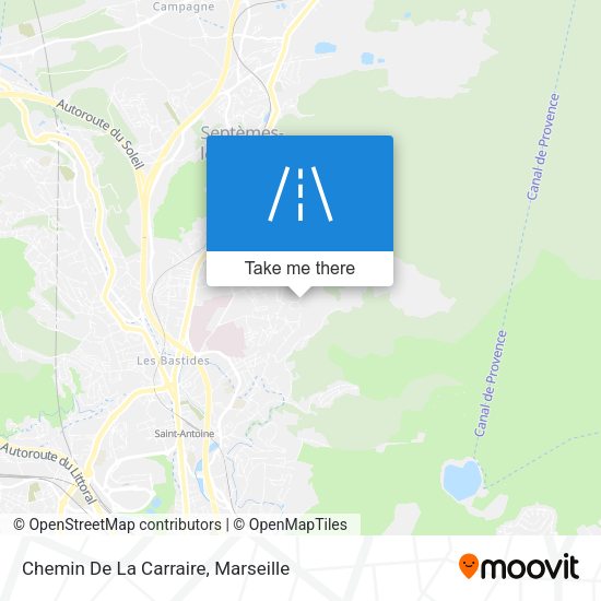 Chemin De La Carraire map