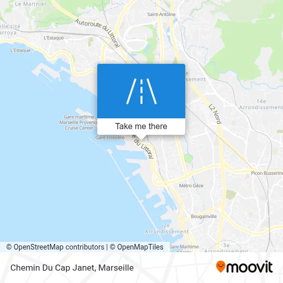 Chemin Du Cap Janet map