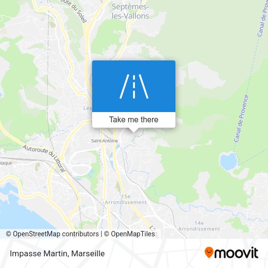 Impasse Martin map