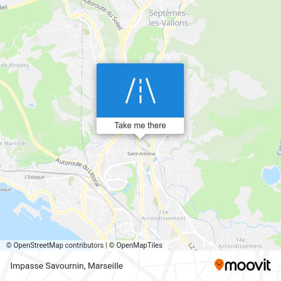 Impasse Savournin map