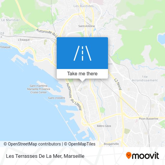 Les Terrasses De La Mer map
