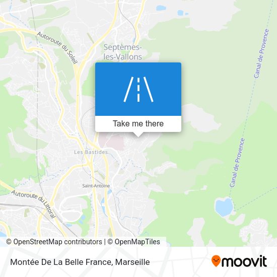 Montée De La Belle France map