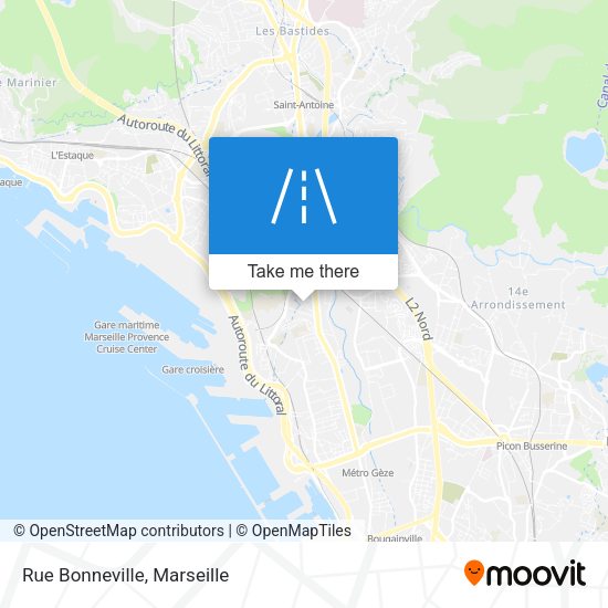 Rue Bonneville map