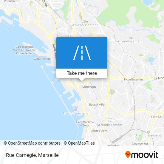 Rue Carnegie map