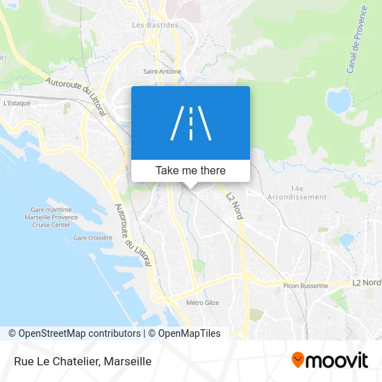 Rue Le Chatelier map