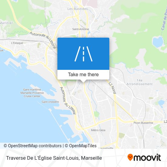 Traverse De L'Église Saint-Louis map