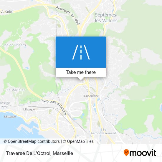Traverse De L'Octroi map