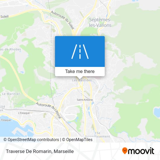 Traverse De Romarin map