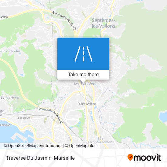 Traverse Du Jasmin map