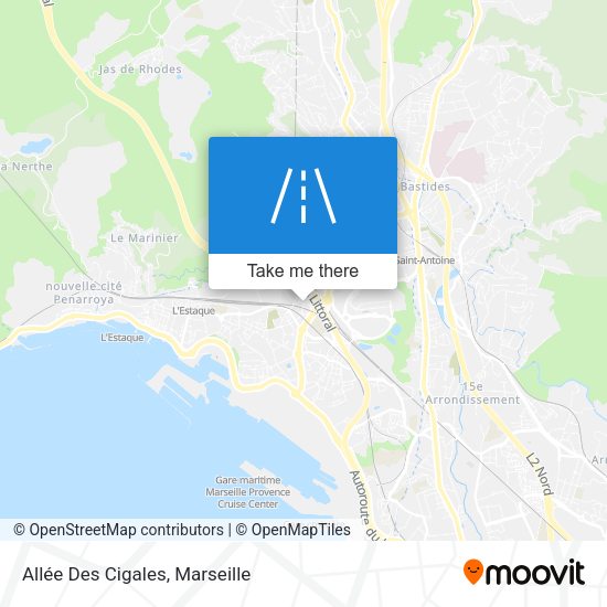 Allée Des Cigales map
