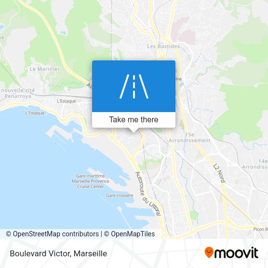 Boulevard Victor map