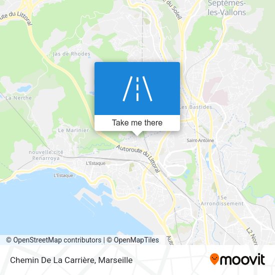 Chemin De La Carrière map