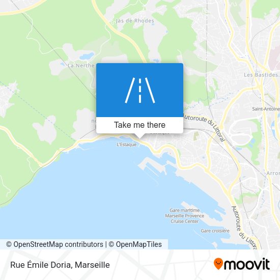 Rue Émile Doria map
