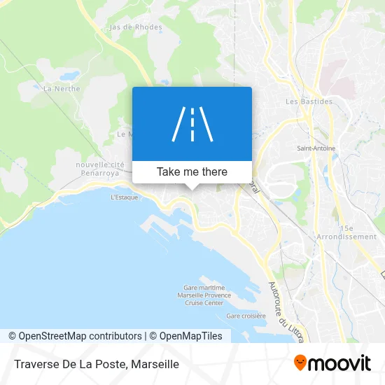 Traverse De La Poste map