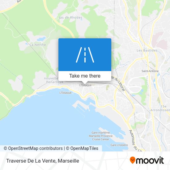 Traverse De La Vente map