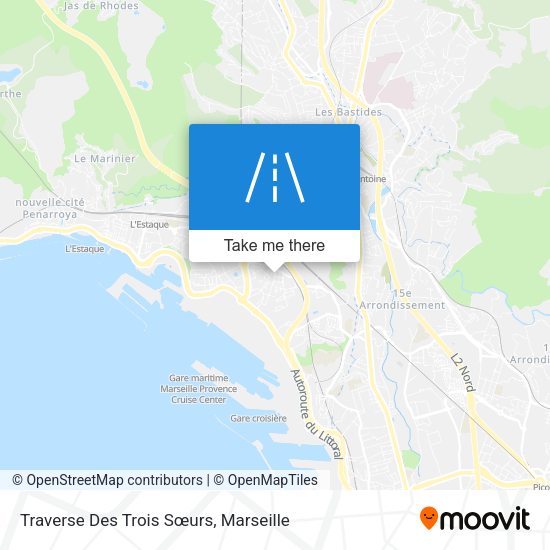 Traverse Des Trois Sœurs map