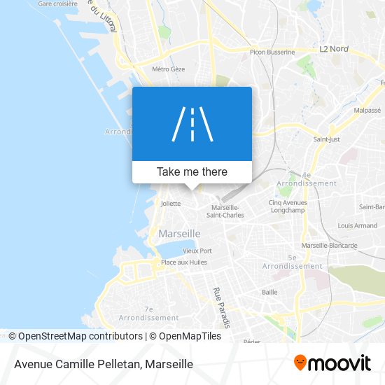 How to get to Avenue Camille Pelletan in Marseille 2e