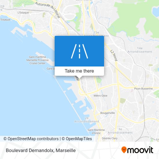 Boulevard Demandolx map
