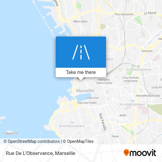 Rue De L'Observance map