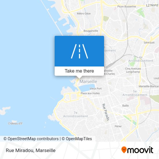Rue Miradou map