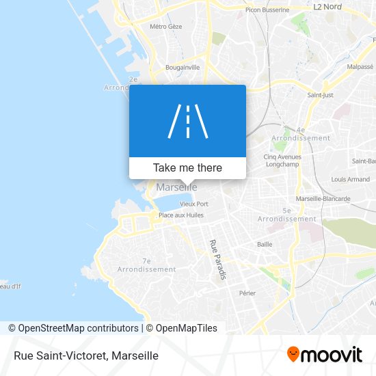 Rue Saint-Victoret map
