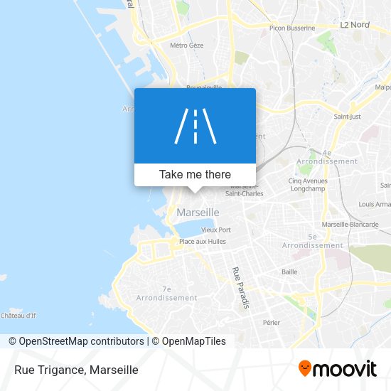 Rue Trigance map