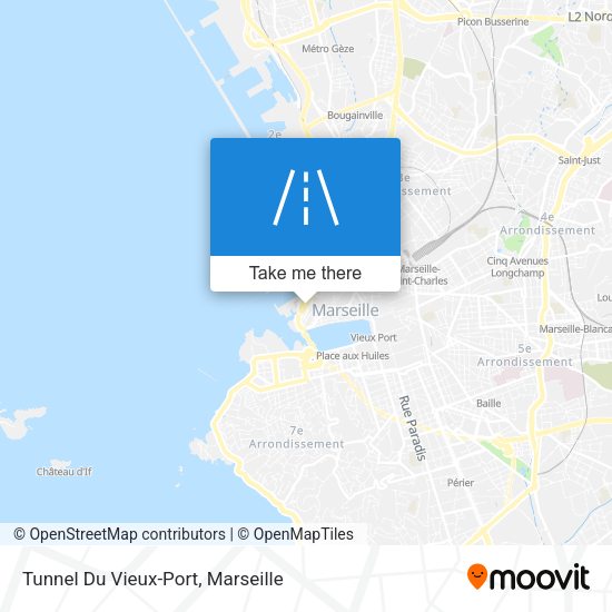 Tunnel Du Vieux-Port map