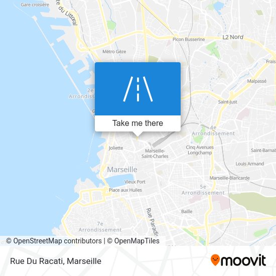 Rue Du Racati map