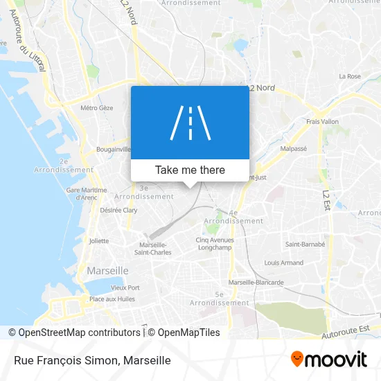 Rue François Simon map