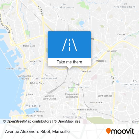 Avenue Alexandre Ribot map