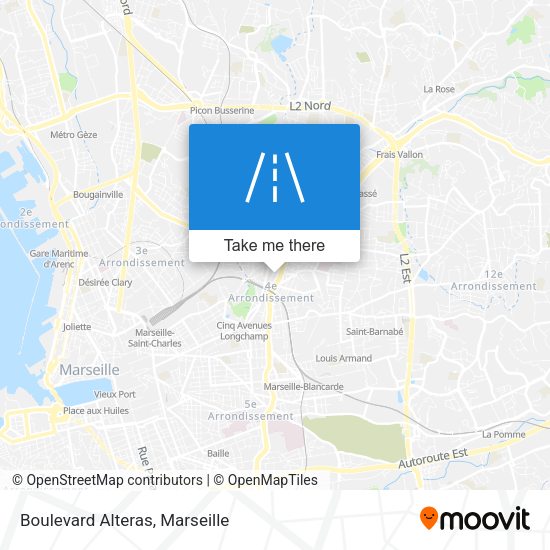 Boulevard Alteras map