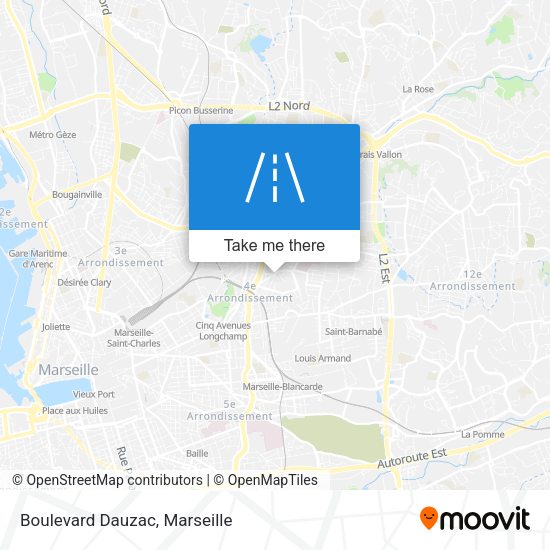 Boulevard Dauzac map