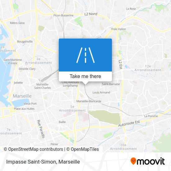 Impasse Saint-Simon map