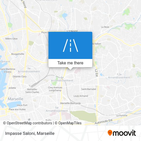 Impasse Saloni map