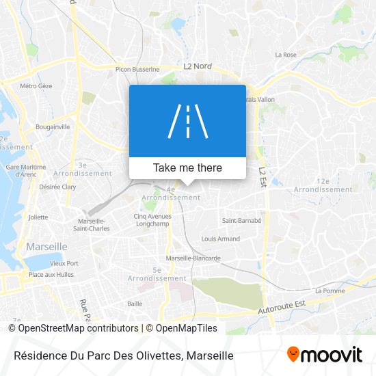 Résidence Du Parc Des Olivettes map