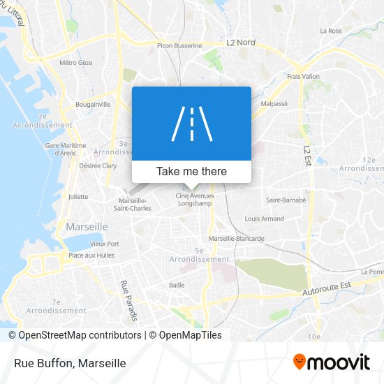 Rue Buffon map