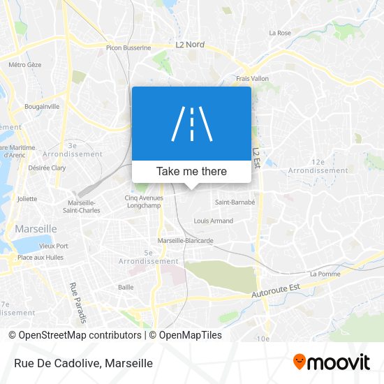 Rue De Cadolive map
