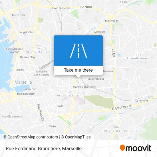 Rue Ferdinand Brunetière map