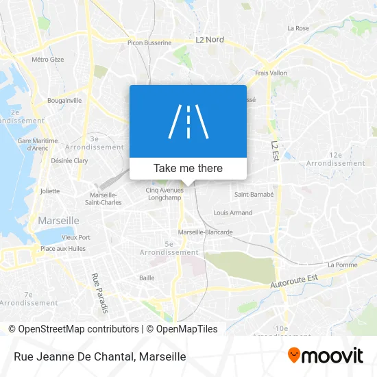 Rue Jeanne De Chantal map