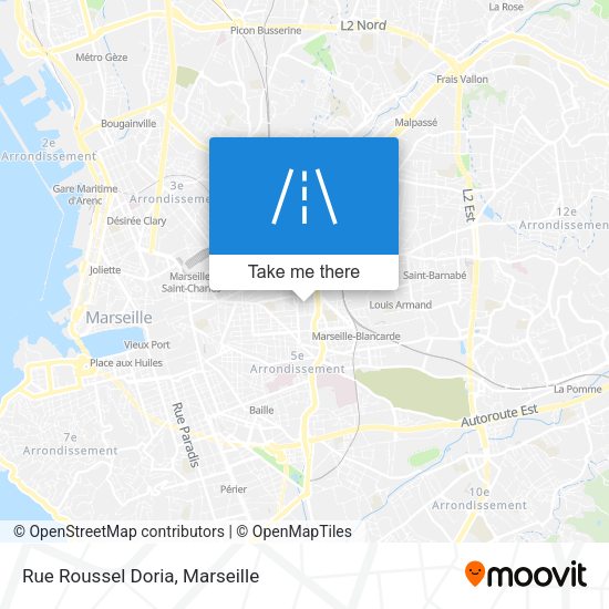 Rue Roussel Doria map